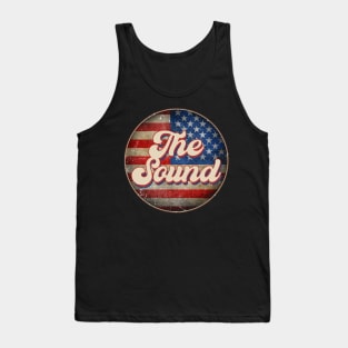 American Flag Personalized Sound Proud Name Birthday Tank Top